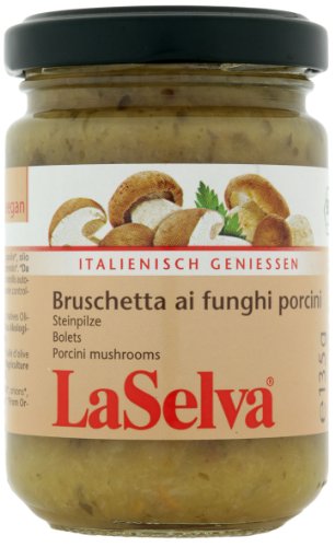 LaSelva Bruschetta aus Steinpilzen 135g Bio Würz-Sauce, 1er Pack (1 x 135 g)