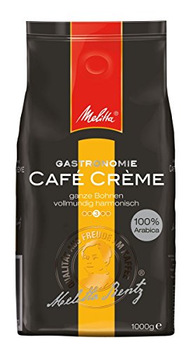 Melitta Café Creme, Ganze Kaffeebohnen, 100% Arabica, Vollmundig und harmonisch, Mittlerer Röstgrad, 1 kg