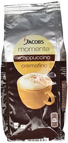 Jacobs Momente Cappuccino Kaffee, Nachfüllbeutel, 10er Pack (10 x 400 g)