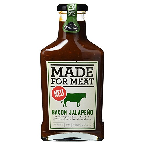 Kühne Grillsauce Made for Meat Bacon Jalapeno, 1er Pack (1 x 375 ml)