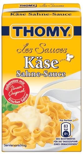 Thomy Les Sauces Käse Sahne-Sauce, 6er Pack (6 x 250 ml)