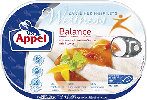 Appel Heringsfilets Wellness Balance, Gluten- und Laktosefrei, MSC zertifiziert, 10er Pack (10 x 200 g)