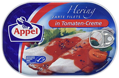 Appel Heringsfilets in Tomaten-Creme, 10er Pack (10 x 200g)