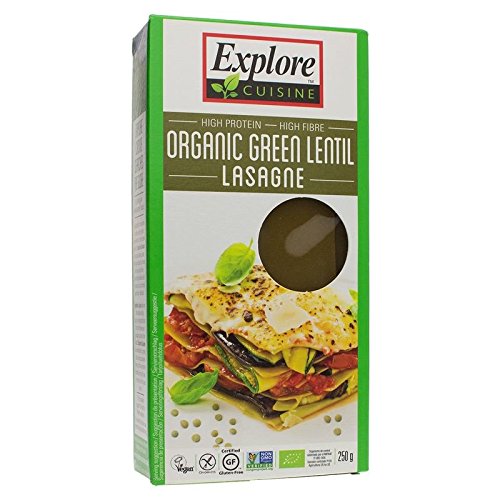 Explore Cuisine Lasagne aus grünen Linsen – Bio – 250g