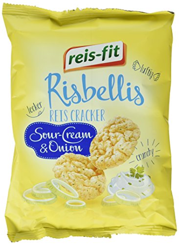 reis-fit Risbellis Reis Cracker Sour-Cream & Onion , 4er Pack (4 x 40 g)