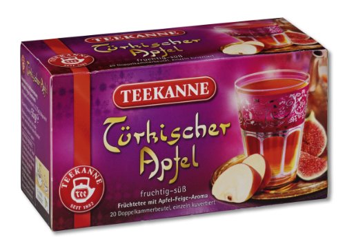 Teekanne Türkischer Apfel 20 Beutel, 6er Pack (6 x 55 g Packung)
