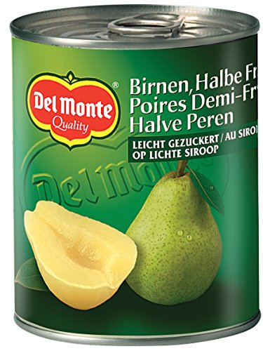Del Monte Birnen 1/2 Frucht gezuckert, 12er Pack (12 x 236 ml Dose)