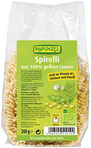 Rapunzel Gelbe Linsen-Spirelli (200 g) – Bio