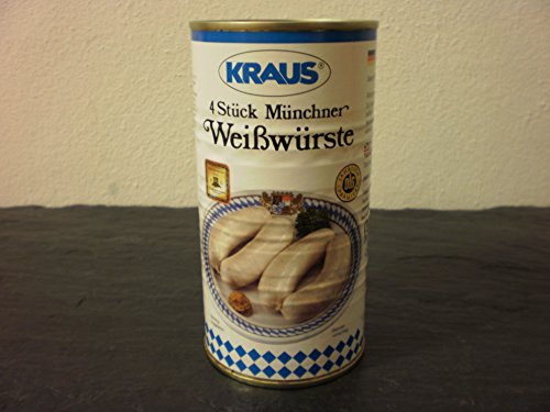 4 Stück Münchner Weißwurst vom Metzger keine Industrieware Konserven