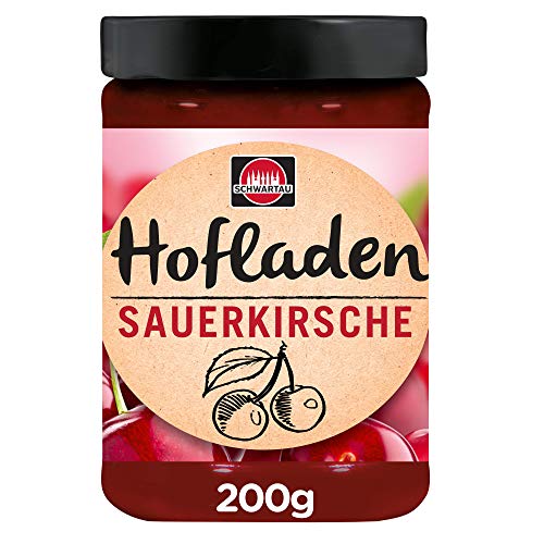 Schwartau Hofladen Sauerkirsche, Fruchtaufstrich, 200 g