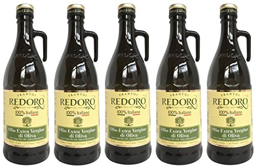 Olivenöl REDORO (5 x 1Liter) – extra nativ- kaltgepresst – Olio Extra Vergine d`Oliva