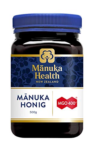 Manuka Health – Manuka Honig MGO 400+ 500g – 100% Pur aus Neuseeland mit zertifiziertem Methylglyoxal Gehalt