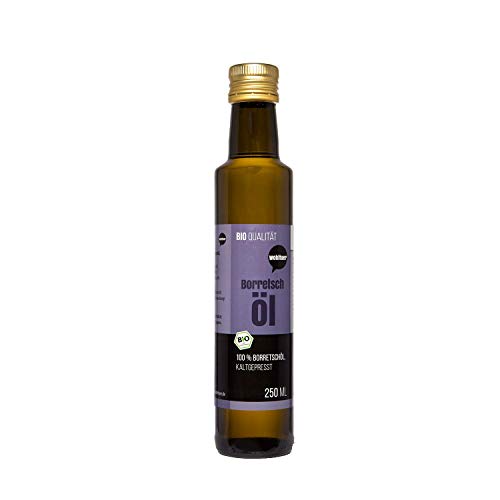Wohltuer Bio Borretschöl 250ml – Nativ gepresst und 100% rein – Natur pur (250 ml)