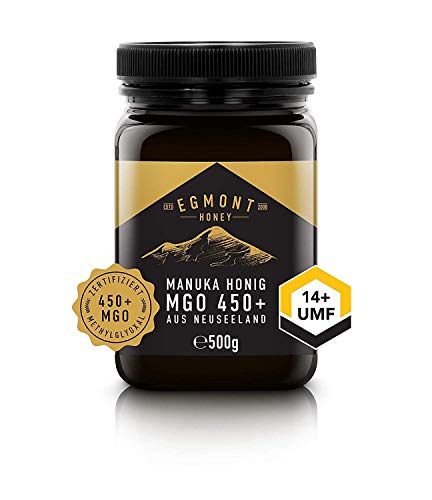 Egmont Honey Manuka-Honig 450+ MGO aus Neuseeland UMF 14+ 500g