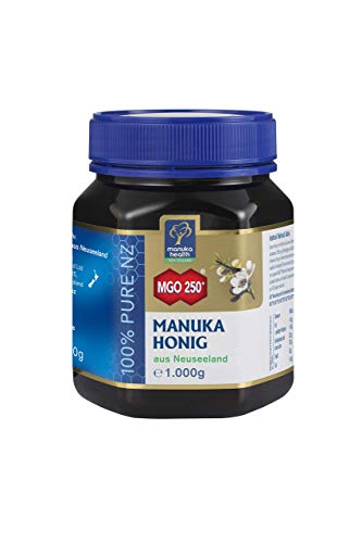 Manuka Health – Manuka Honig MGO 250 + 1Kg – 100% Pur aus Neuseeland mit zertifiziertem Methylglyoxal Gehalt