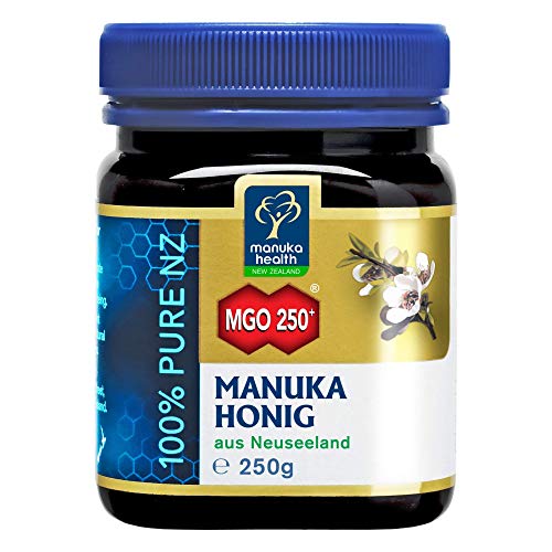 Manuka Health – Manuka Honig MGO 250+ (250 g) – 100% Pur aus Neuseeland mit zertifiziertem Methylglyoxal Gehalt