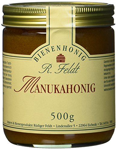 Manuka-Honig (Teebaum), Neuseeland, dunkel, flüssig, kräuterartig kräftig, 500g